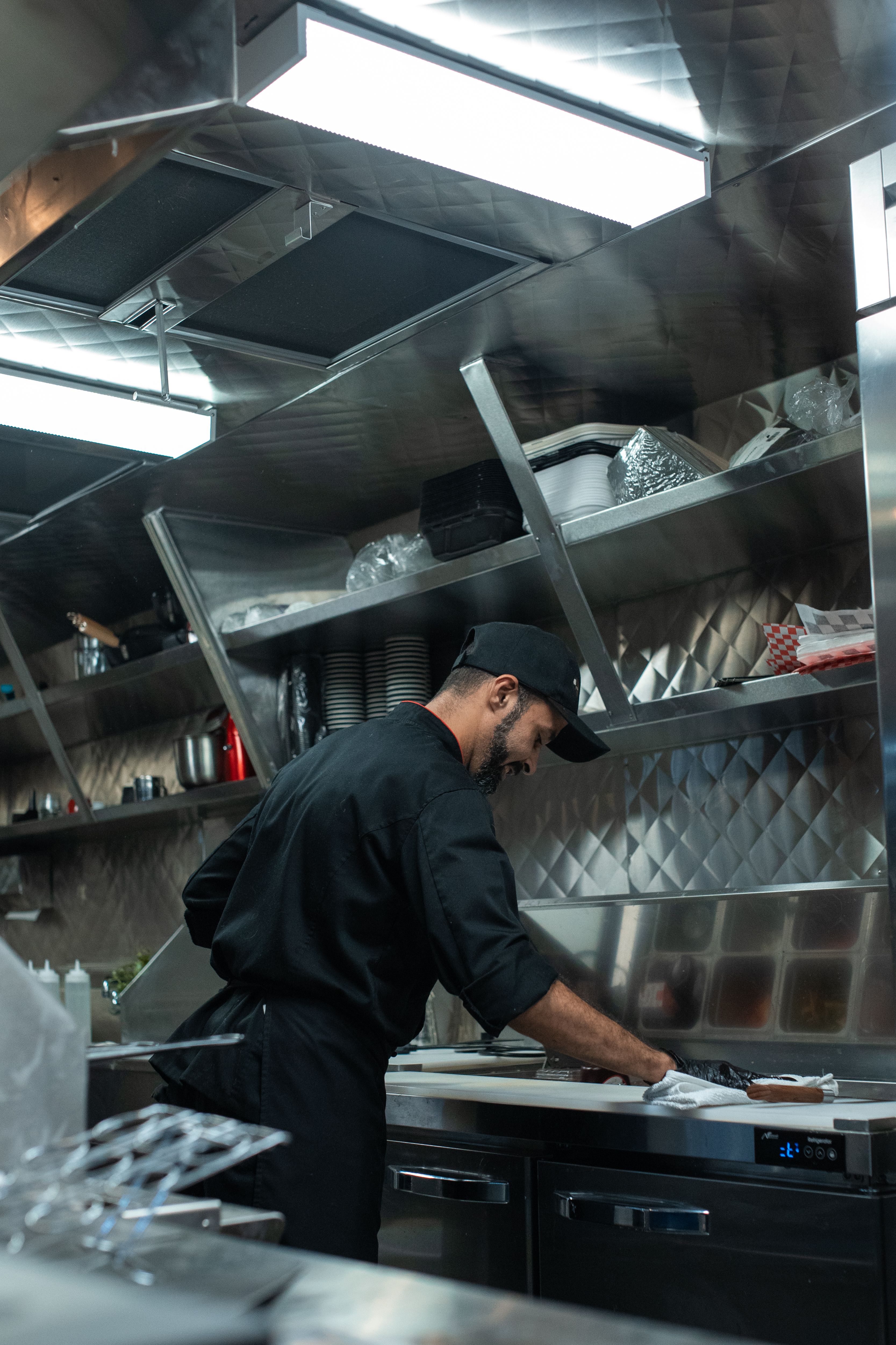 Commercial kitchen being cleaned by Union's Cleaning Services